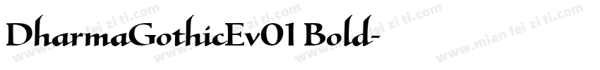DharmaGothicEv01 Bold字体转换